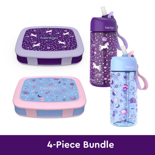 bentgo-kids-prints-lunch-boxes-and-water-bottles-p1 bentgo-lunch-box-bottle-bundle-unicorn-galaxy-1.jpg